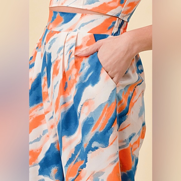 175 2 Piece Marble Pant Set - Picture 6 of 7